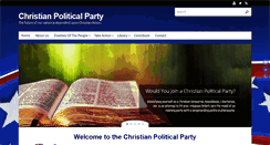 Desktop Screenshot of christianpoliticalparty.com